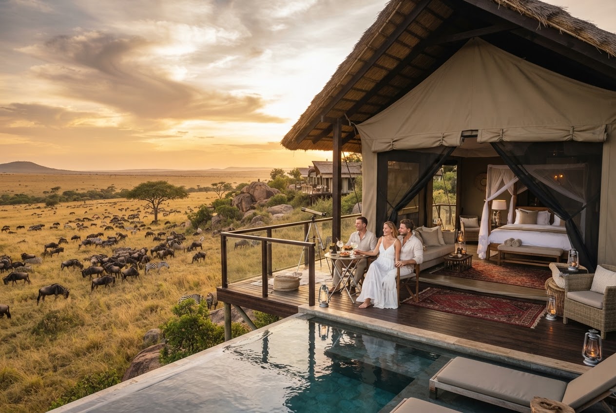 Illustrative Serengeti & Zanzibar honeymoon scenery